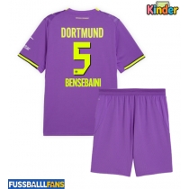 Borussia Dortmund Ramy Bensebaini #5 3rd trikot Kinder 2026-27 Kurzarm (+ Kurze Hosen)